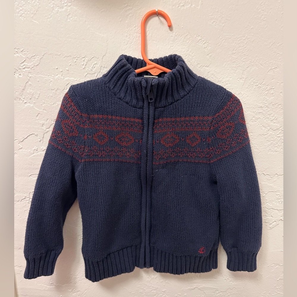 Petit Bateau 3T Zip Up Sweater